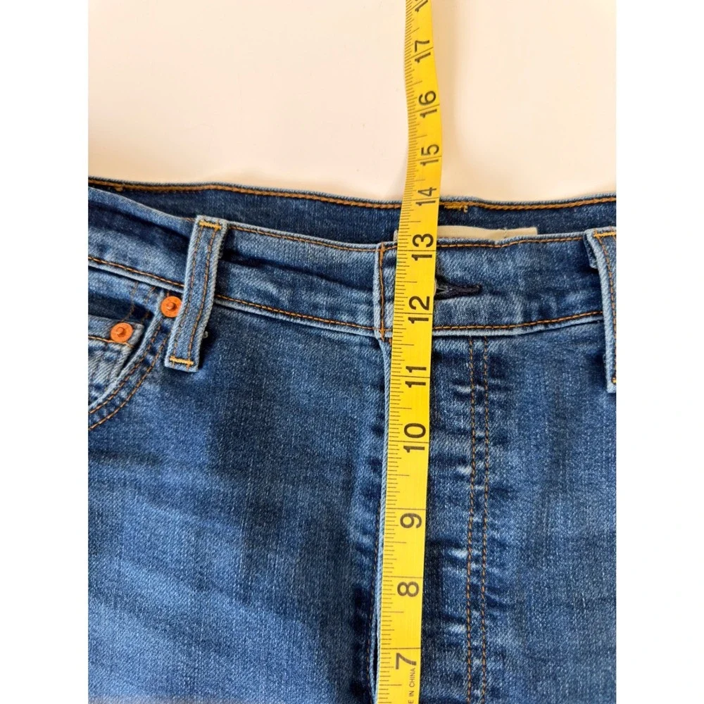 Levis Ribcage Straight Jeans Womens 32 Medium Wash Ultra‎ High Rise 79078-0016